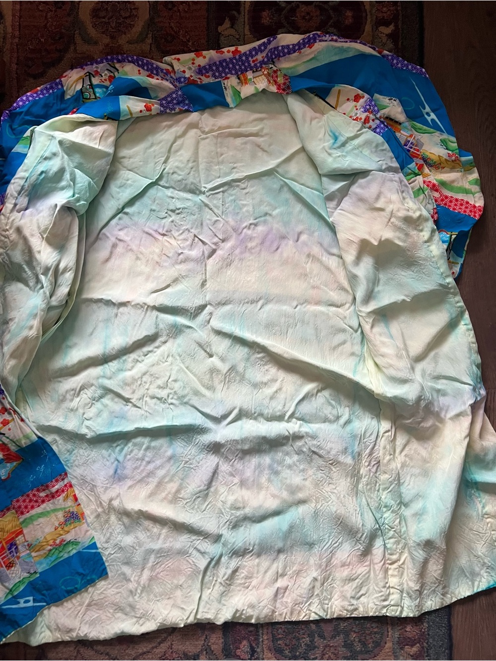 Colorful Kimono Style Robe - Picture 3 of 7